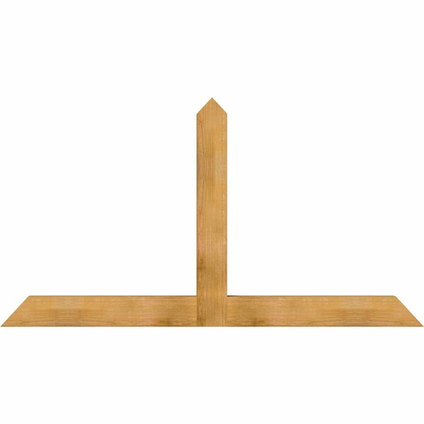 Ekena Millwork Portland Rough Sawn Timber Gable Bracket, Western Red Cedar, 84"W x 45"H x 4"D x 6"F, 13/12 Pitch GBW084X45X0406POR00RWR - main